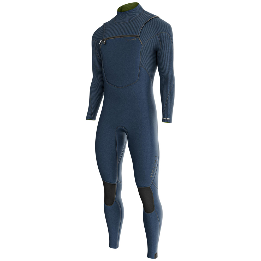 Prolimit Predator fullsuit wetsuit 3/2 mm borstrits heren blauw foto 1