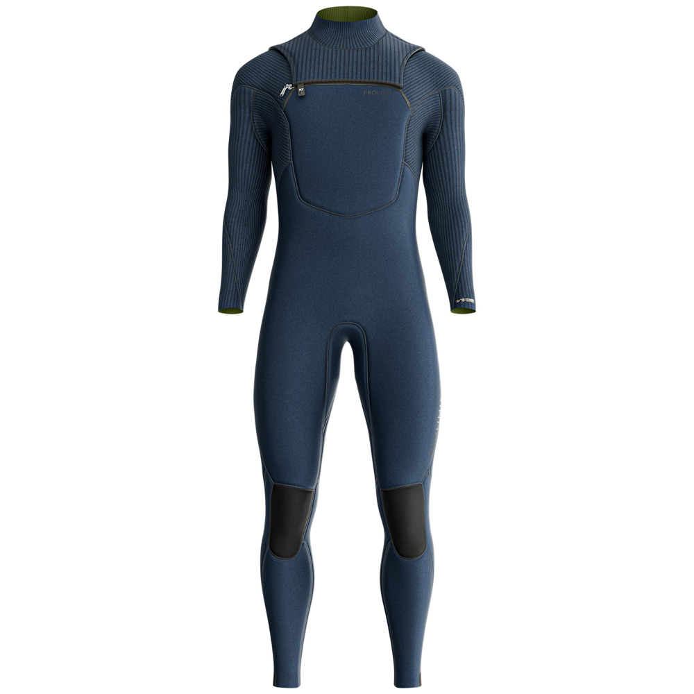 Prolimit Predator fullsuit wetsuit 3/2 mm borstrits heren blauw 2