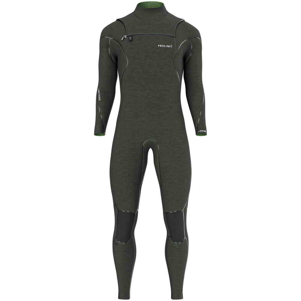 Prolimit Mercury steamer wetsuit 4/3 mm borstrits heren zwart 2