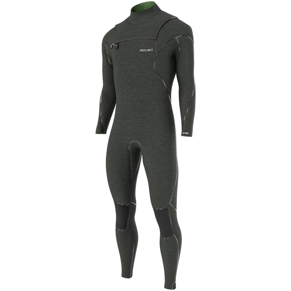 Prolimit Mercury steamer wetsuit 3/2 mm freezip heren zwart foto 1