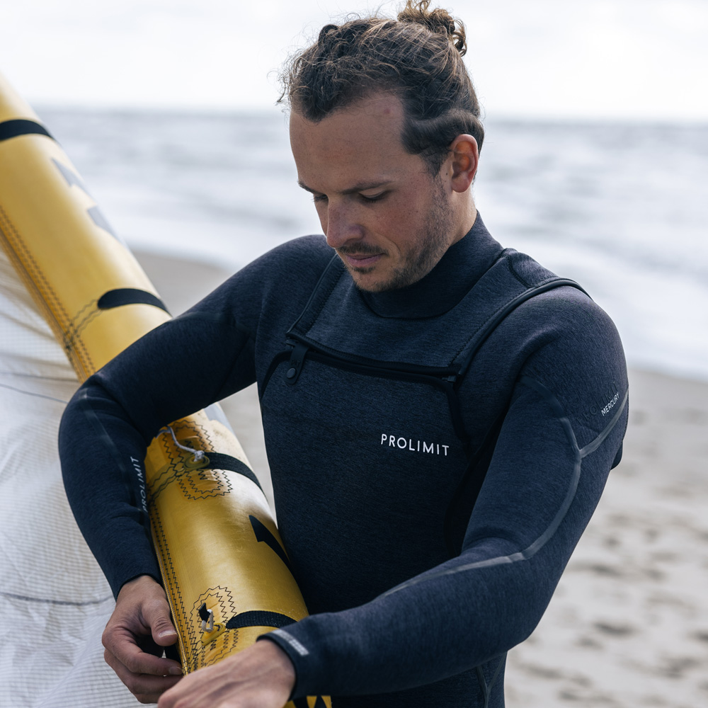 Prolimit Mercury steamer wetsuit 3/2 mm freezip heren zwart 10