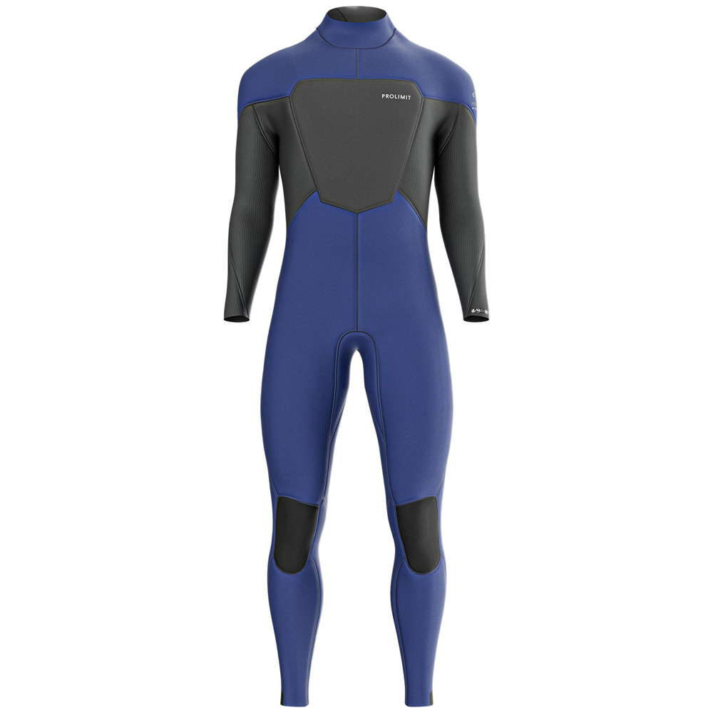 Prolimit Fusion steamer wetsuit 4/3 mm rugrits heren blauw 2