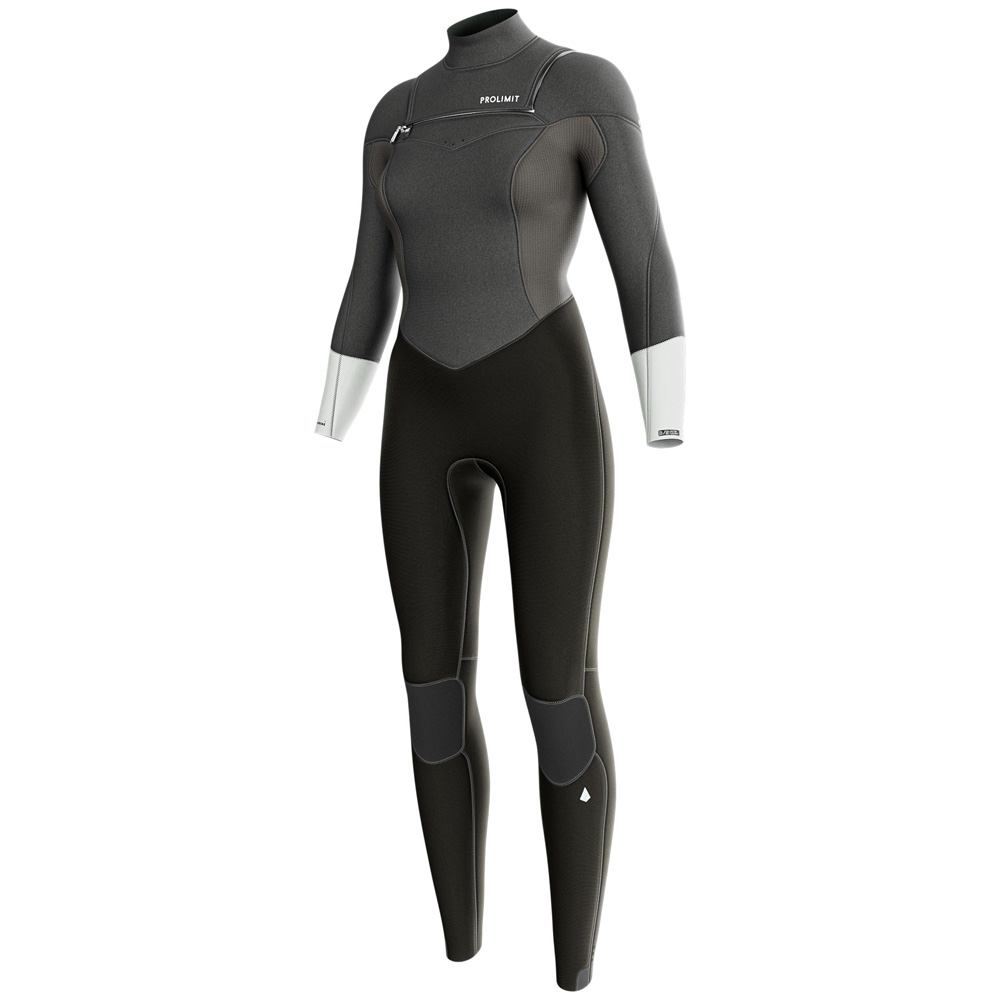 Prolimit Fire steamer wetsuit 5/4 mm borstrits dames grijs foto 1