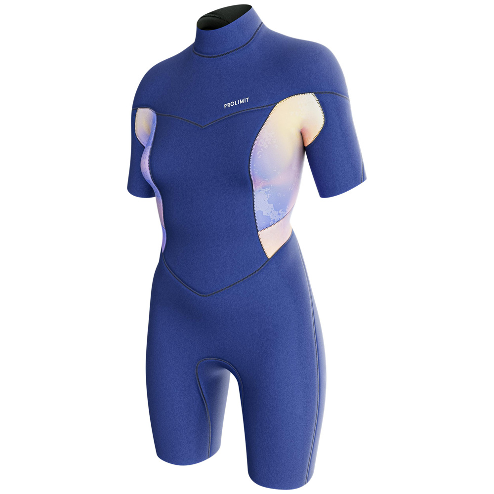 Prolimit Fire Shorty rugrits 2/2 mm dames blauw foto 1