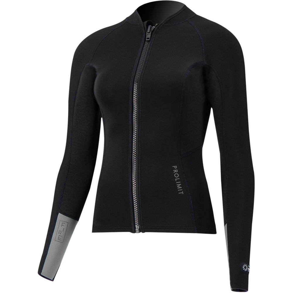 Prolimit Fire neopreen top 2 mm grijs/zwart dames 3