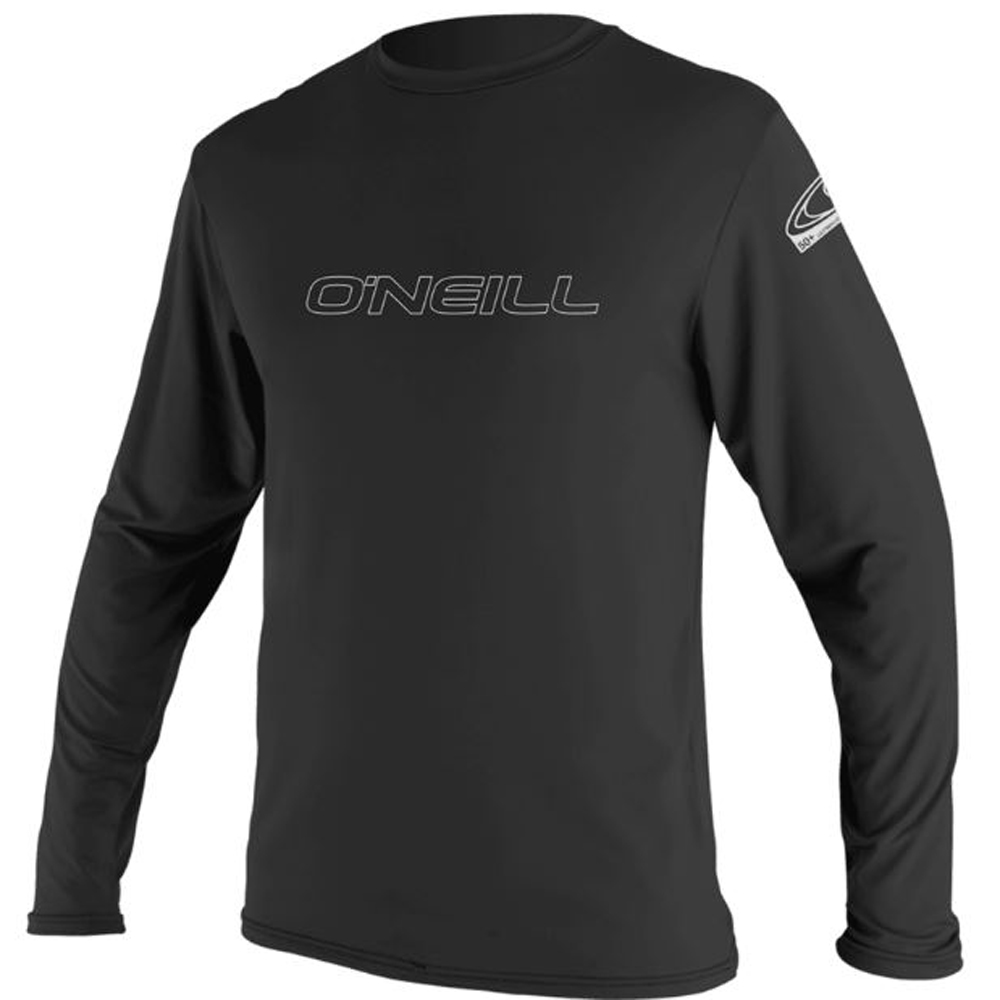 UV shirt met lange mouwen heren zwart