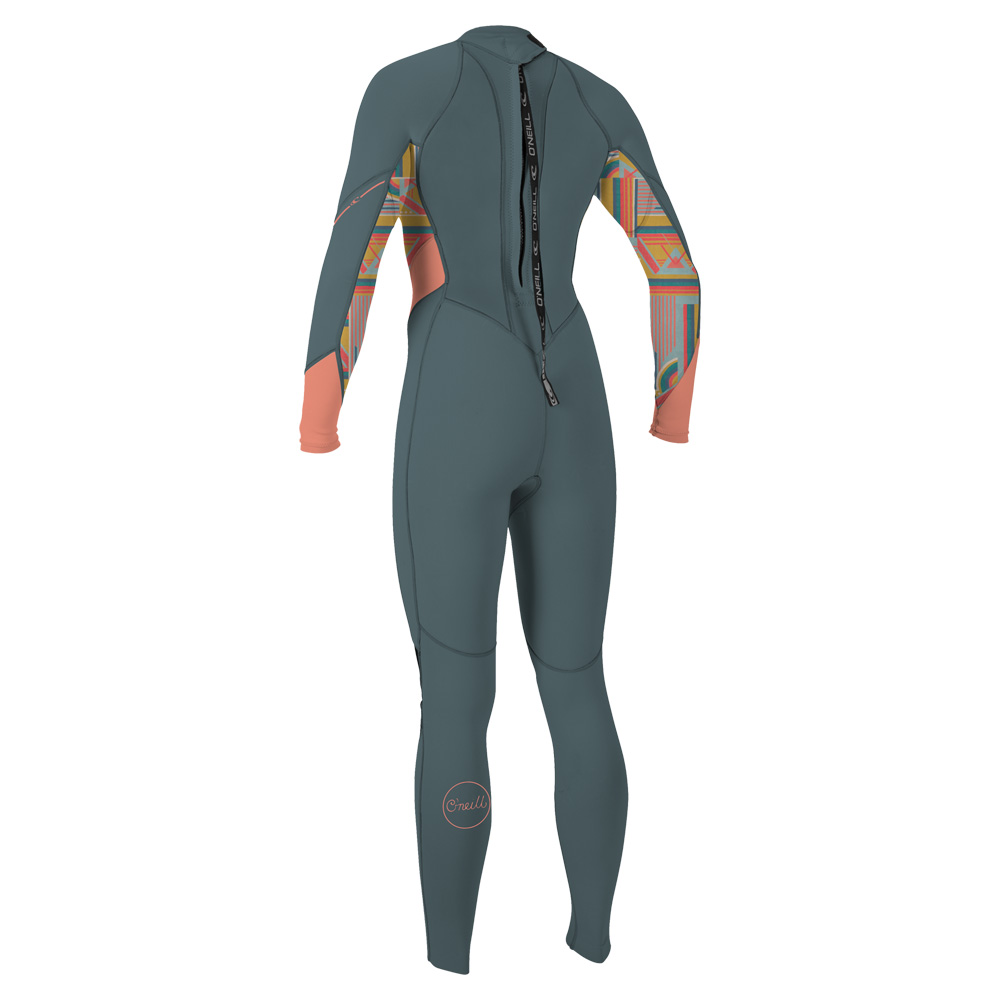 Bahia fullsuit 3/2 rugrits dames grijs