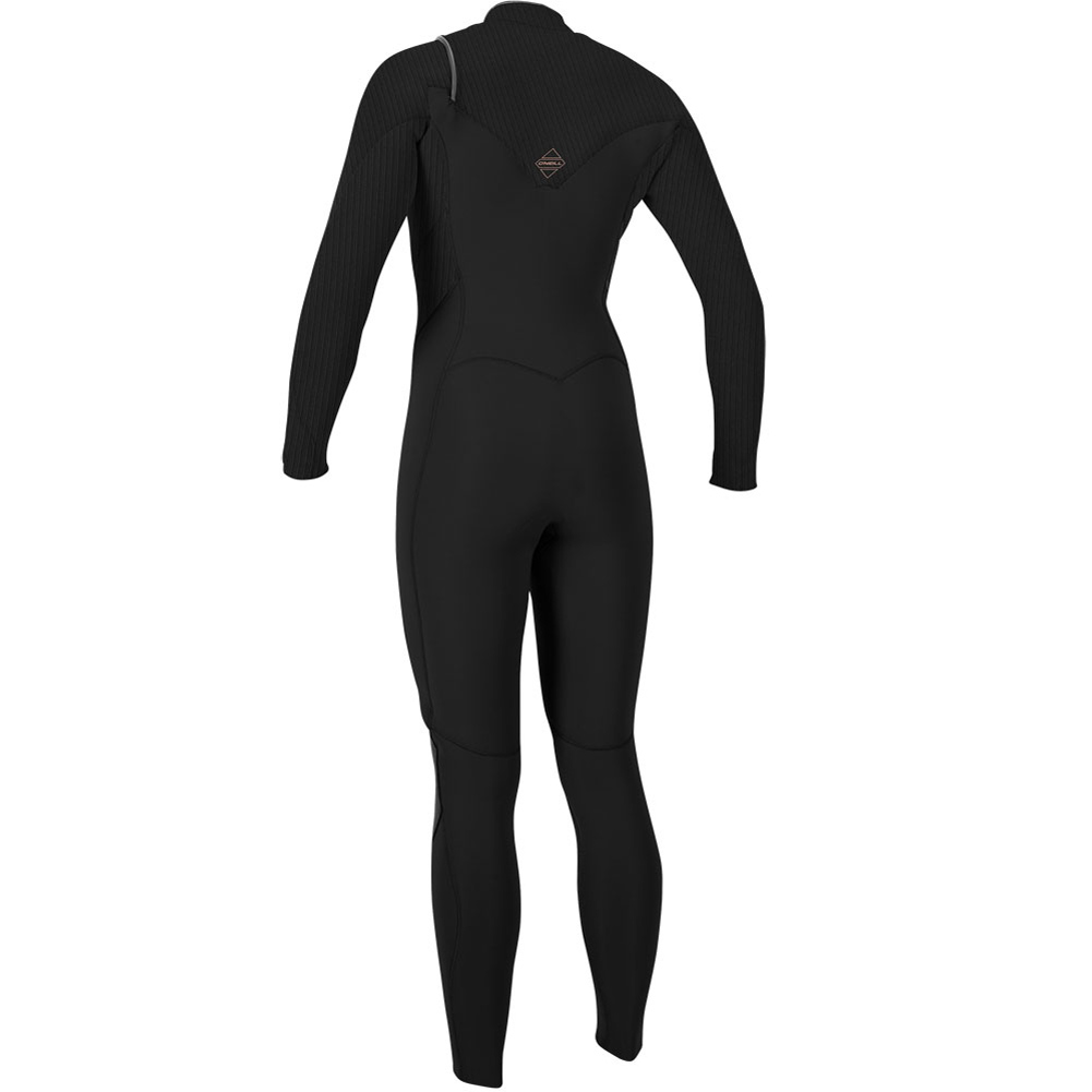 Hyperfreak 5/4+ borst rits fullsuit dames zwart