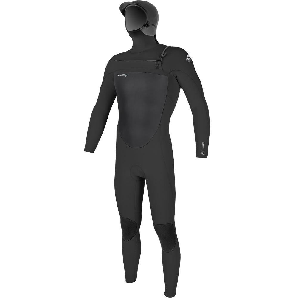 Oneill Epic 6/5/4 borst rits met hood heren zwart foto 1