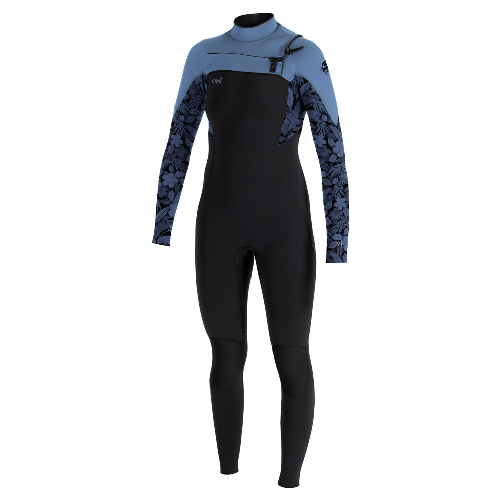 Oneill Epic fullsuit 5/4 borstrits zwart/blauw dames foto 1
