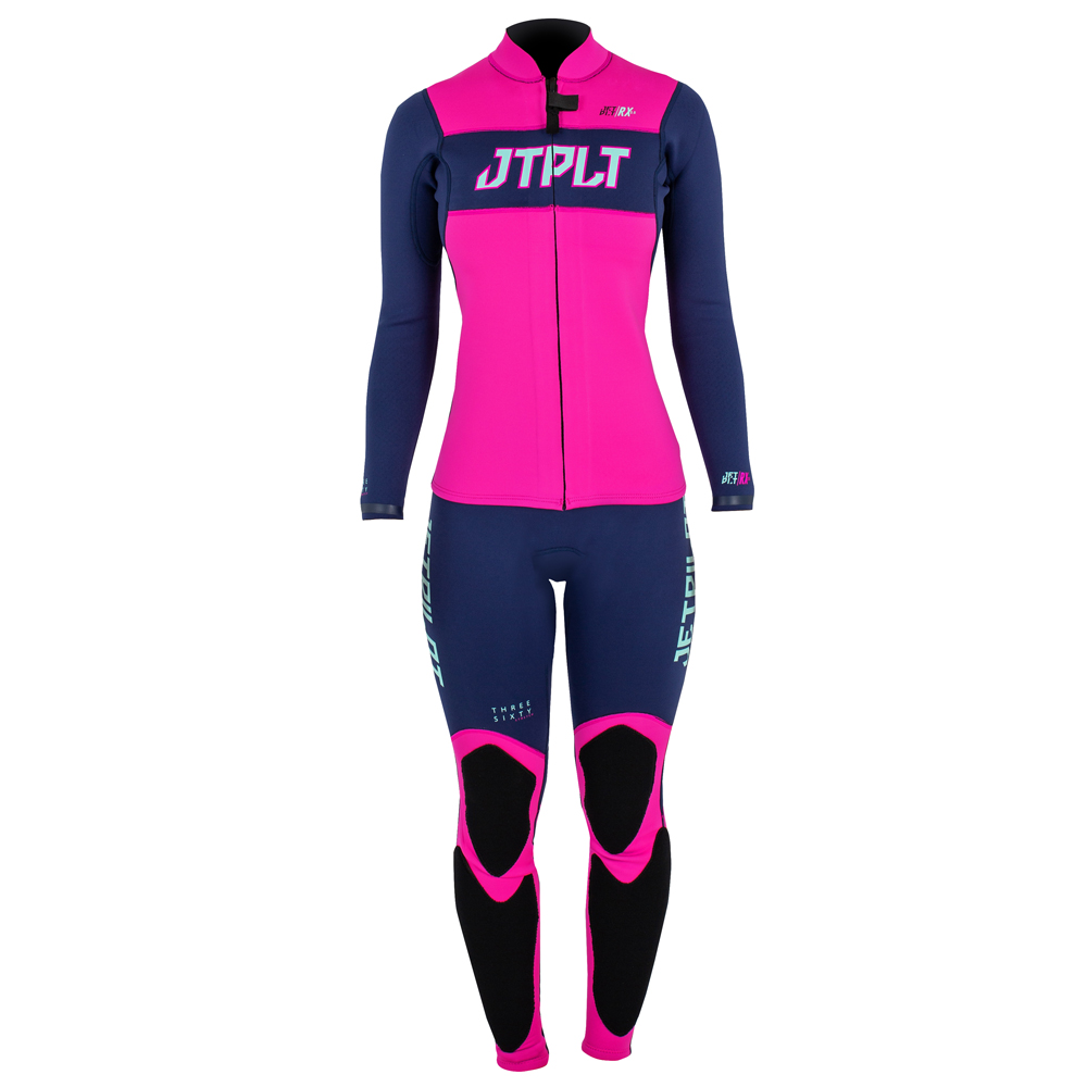 Jetpilot RX long jane met jasje dames navy/roze