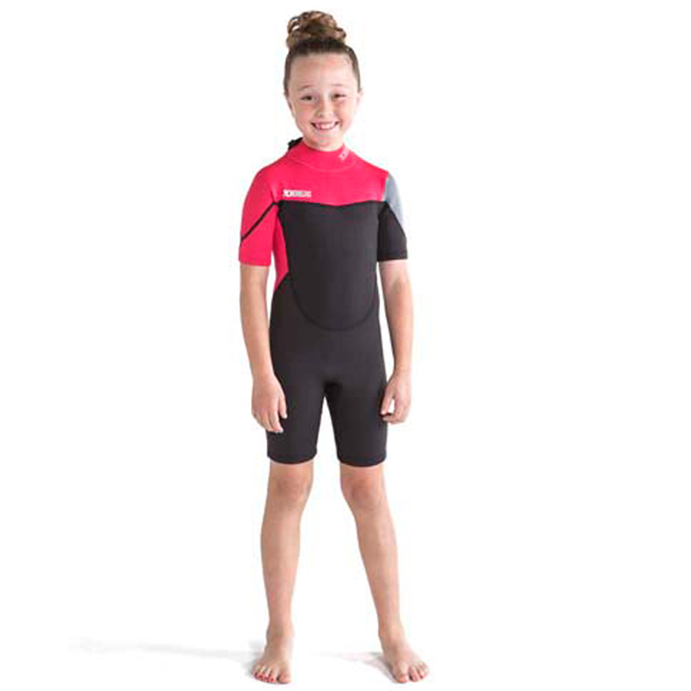 Jobe boston shorty wetsuit kind 2mm hot pink Wetsuit.nl wetsuits kind