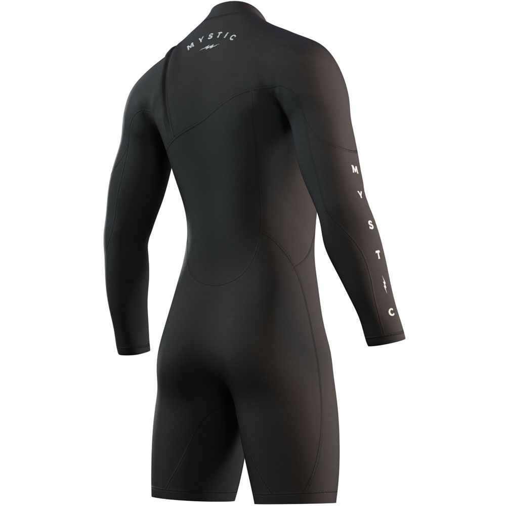 mystic The One lange mouwen Shorty 3/2 Zipfree Zwart heren wetsuit