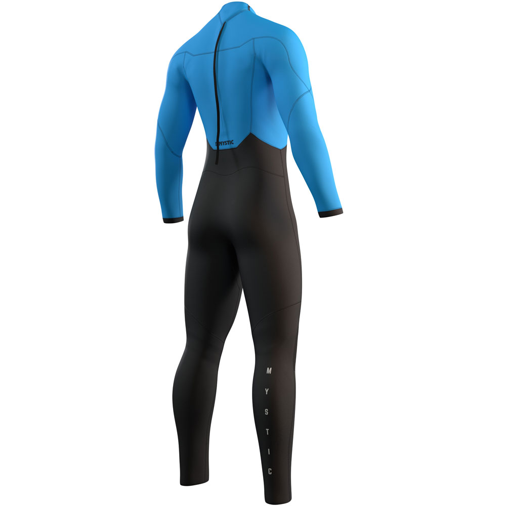 Mystic Star Fullsuit 4/3mm rugrits blauw heren wetsuit