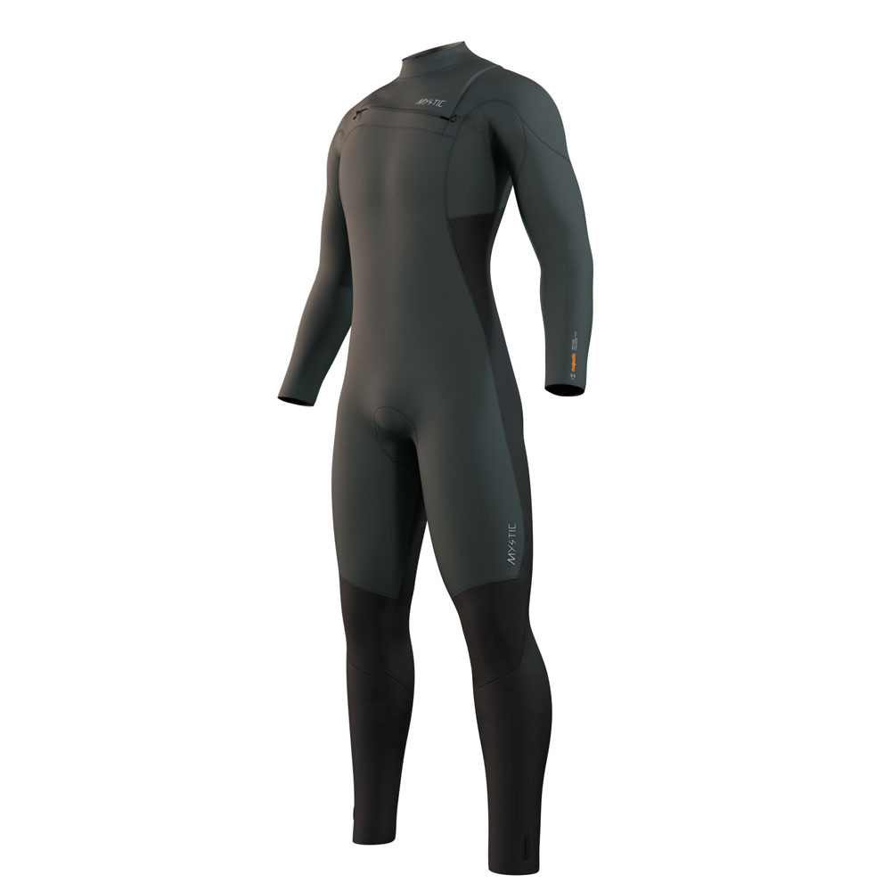 Mystic Majestic fullsuit wetsuit heren 5/4mm borstrits Cypress groen