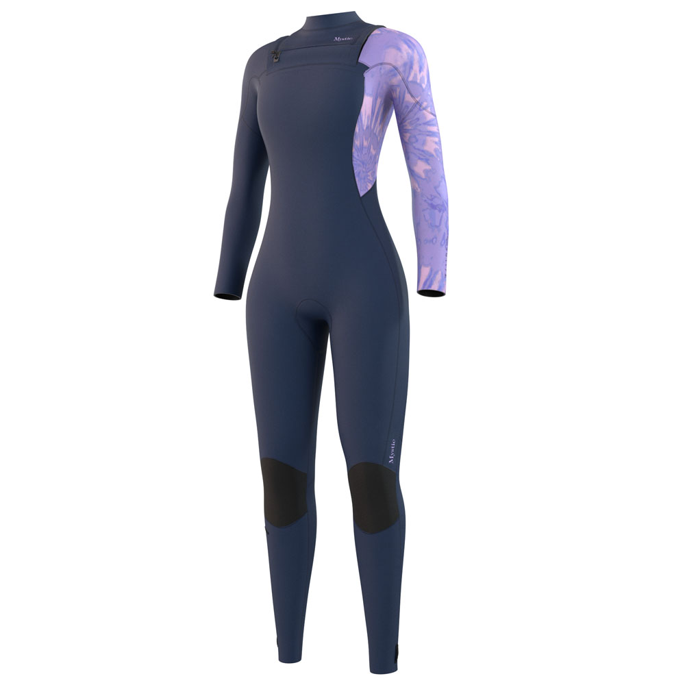Mystic Jayde fullsuit wetsuit 5/4mm dubbele borstrits dames navy blauw