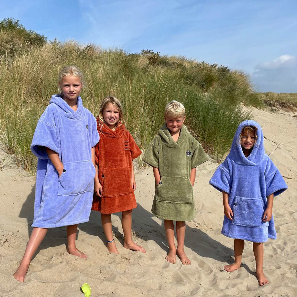 Mystic Poncho Teddy Kids kids olijf groen