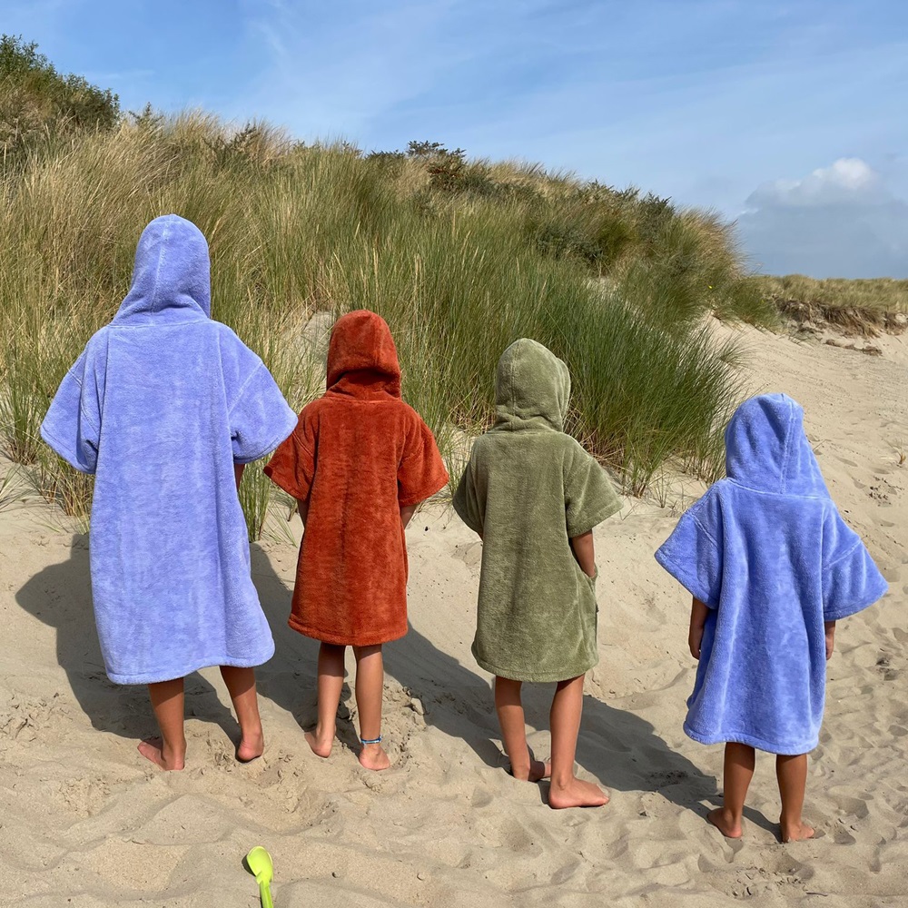 Mystic Poncho Teddy Kids kids olijf groen