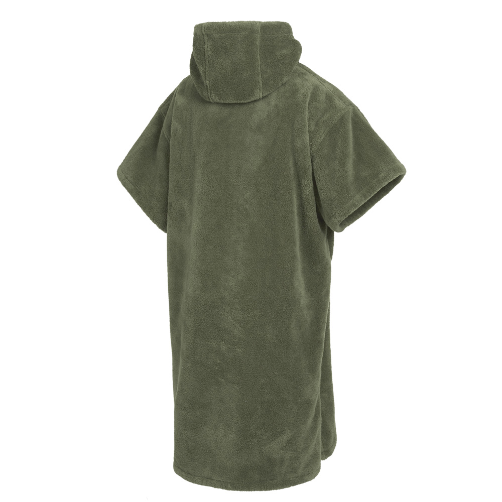 Mystic Poncho Teddy unisex olijf groen