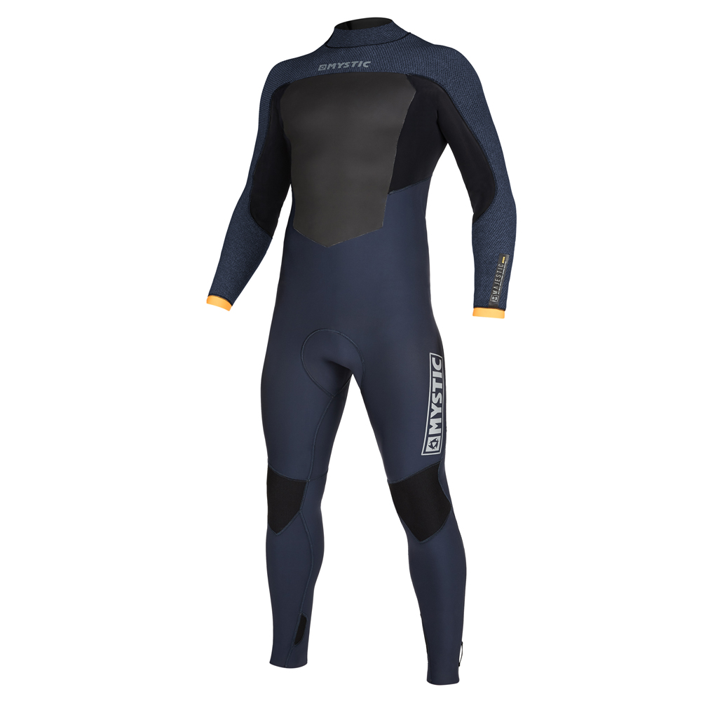 Mystic Majestic Fullsuit 4/3mm rugrits wetsuit heren Navy Wetsuit.nl