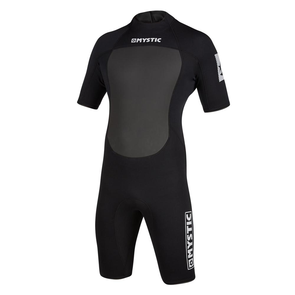Mystic Brand Shorty 3/2mm rugrits Flatlock wetsuit heren zwart
