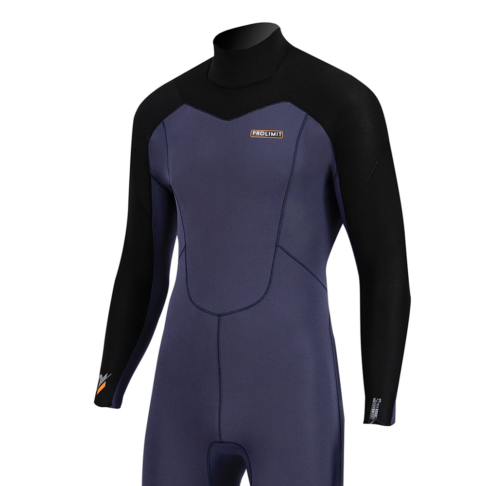 Prolimit Raider Steamer 4/3 rugrits navy/zwart wetsuit heren