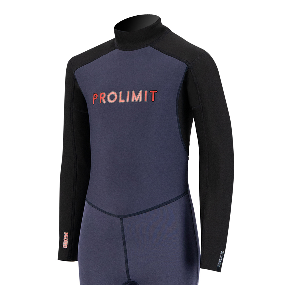 Prolimit Grommet fullsuit 3/2 rugrits blauw/rood kids