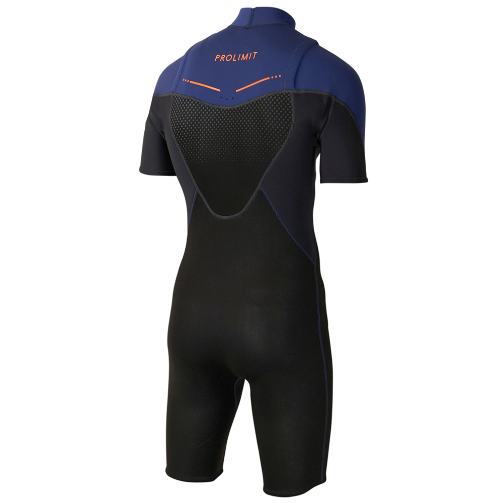 Prolimit Fusion shorty Freezip 2/2 mm borstrits navy wetsuit heren