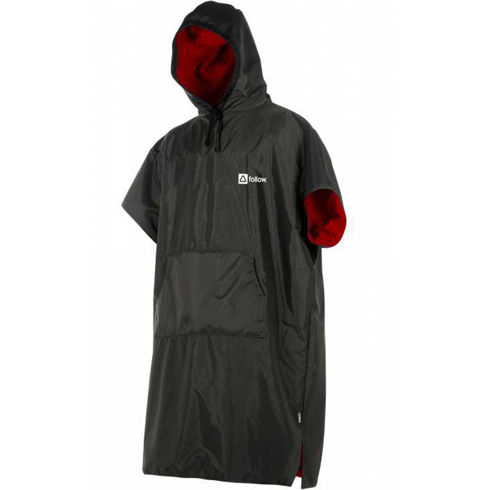 Follow Hooded Regen Poncho Black