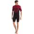 perth 3/2mm shorty wetsuit heren rood