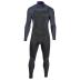 Predator steamer Freezip DownAirflex 4/3 mm borstrits zwart wetsuit heren