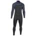 Predator steamer Freezip DownAirflex 4/3 mm borstrits zwart wetsuit heren