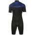 Fusion shorty Freezip 2/2 mm borstrits navy wetsuit heren