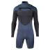 Fusion longarm shorty Freezip 2/2 mm borstrits misty blauw wetsuit heren