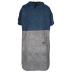 Poncho blauw/grijs