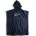 Hooded Towelie Poncho  Navy blauw